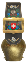 Glocke Roulin Kuh GR-Geschnitzt (10340-111G)